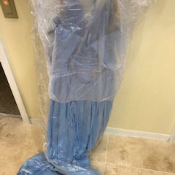 NWT Faviana 10000 Prom Dress Chiffon Blue Size 0 - Picture 8 of 8